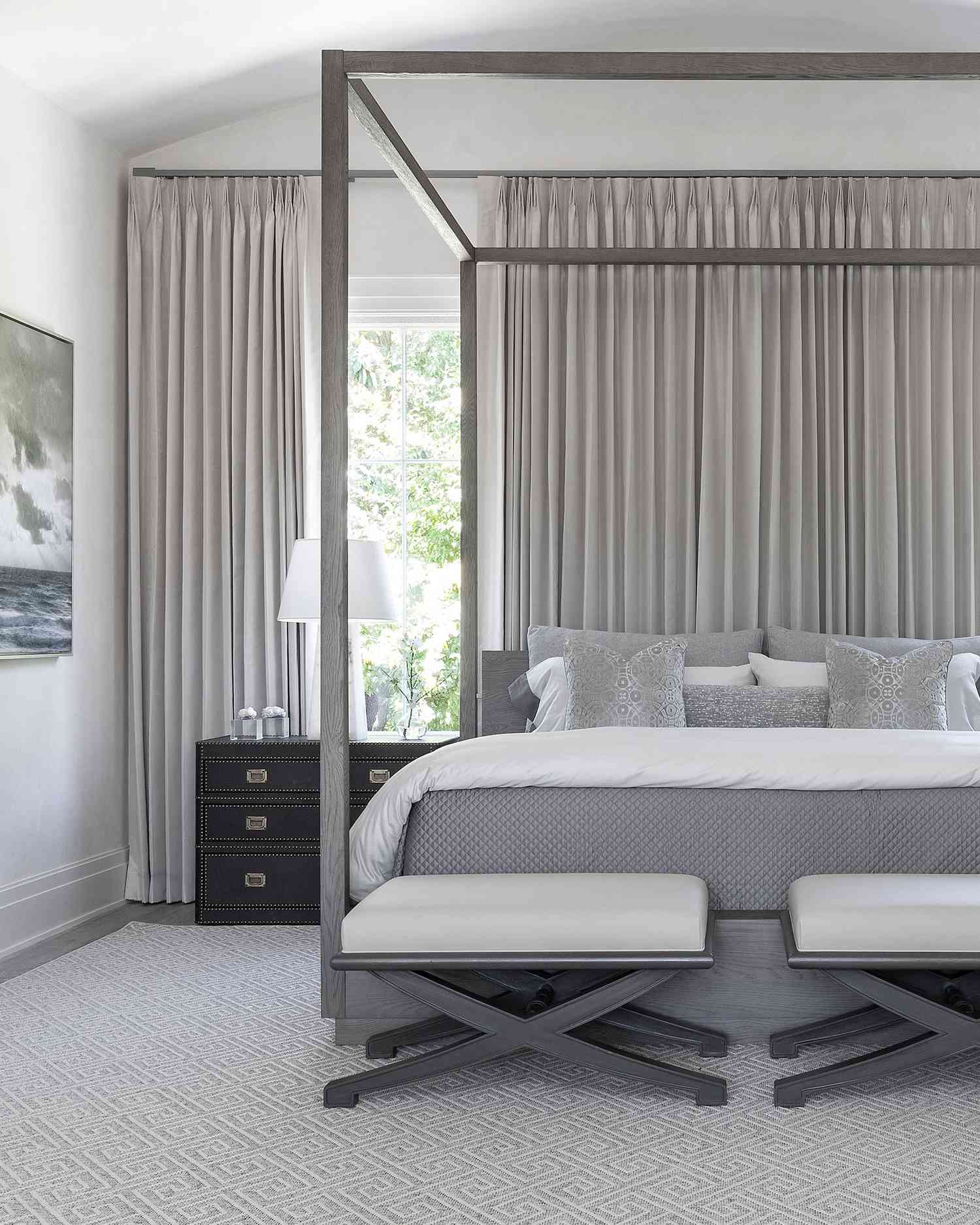 Dreamy Bedroom Ideas: How to Style Curtains Behind the Bed